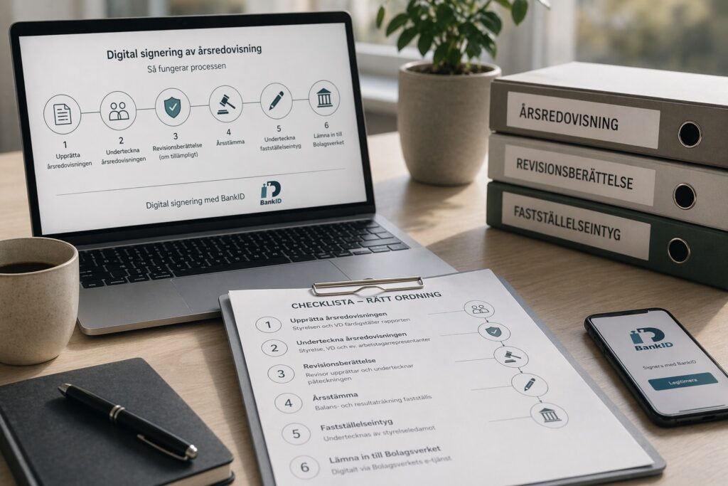 Digital signering av årsredovisning